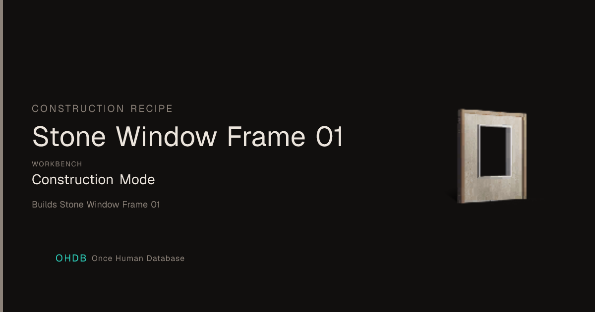 Stone Window Frame 01