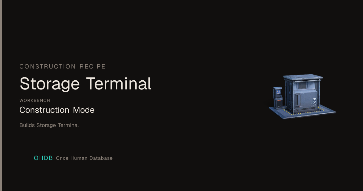 Storage Terminal