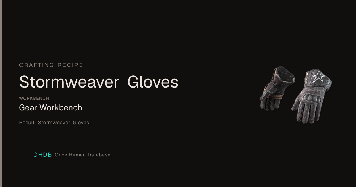 Stormweaver Gloves