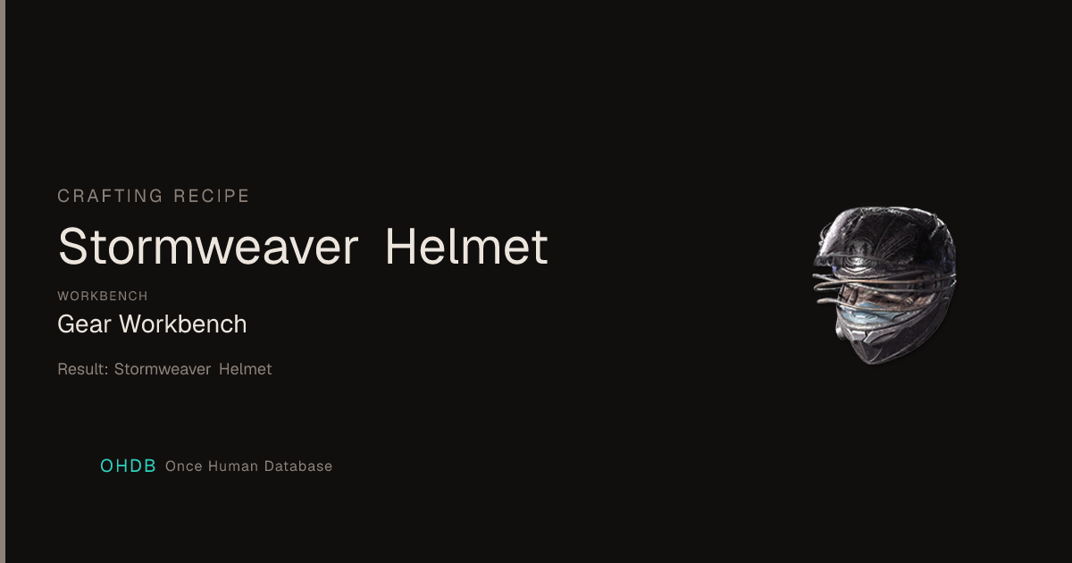 Stormweaver Helmet