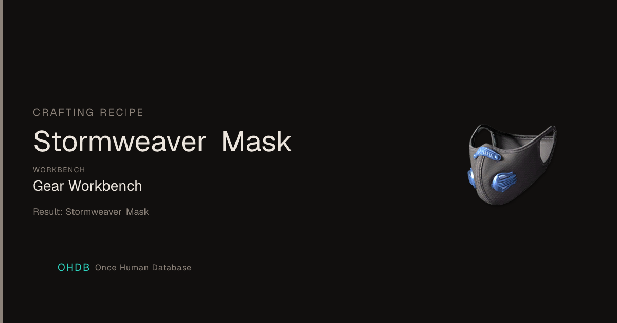 Stormweaver Mask