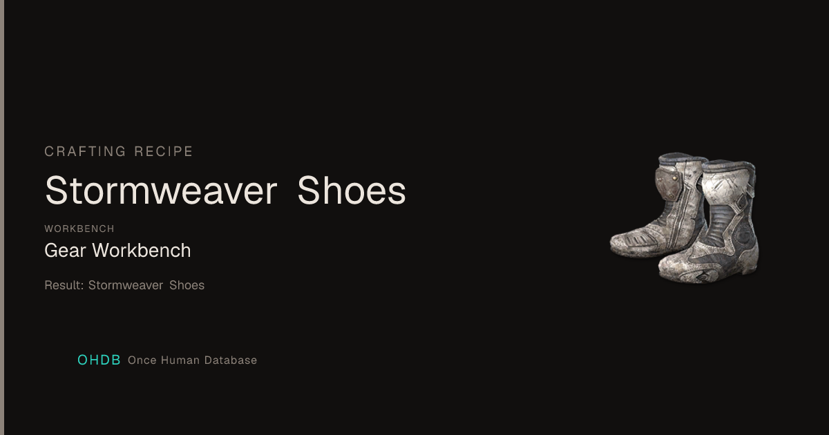 Stormweaver Shoes
