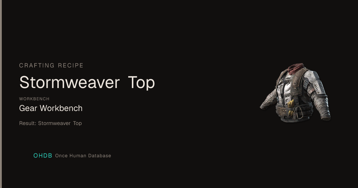 Stormweaver Top