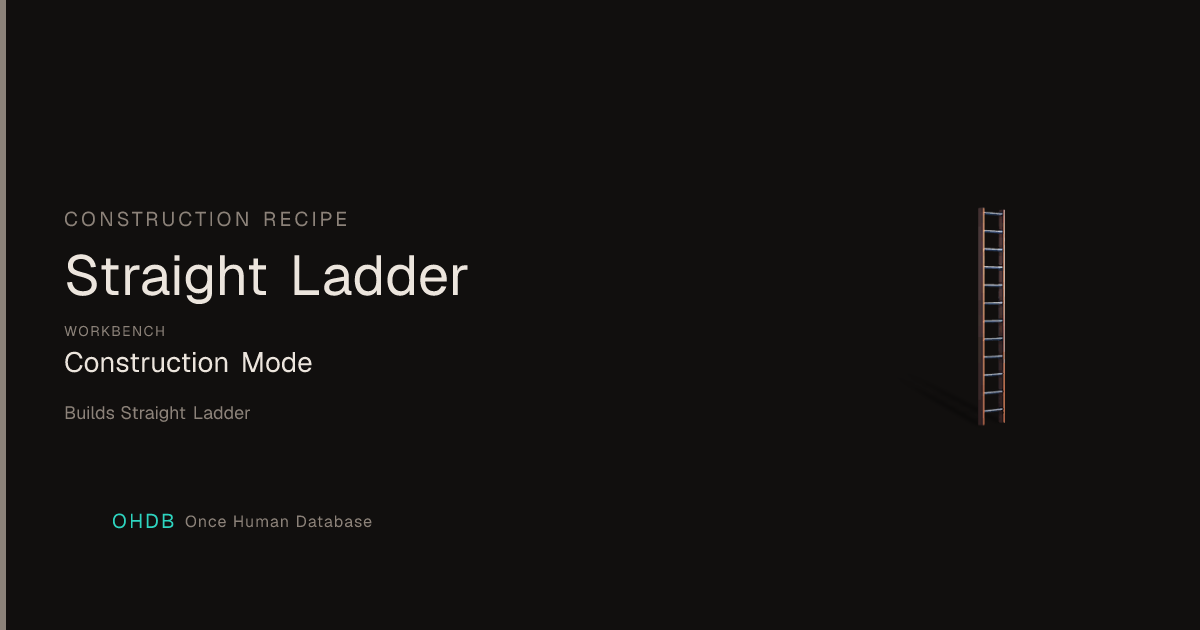 Straight Ladder