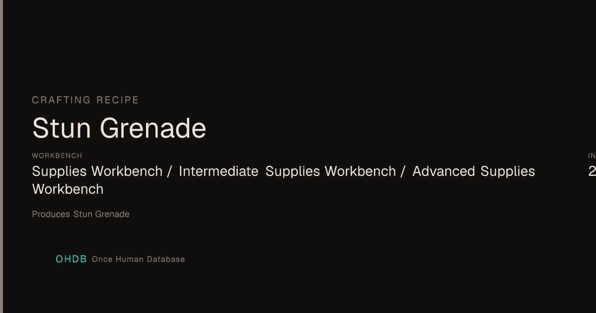 Stun Grenade