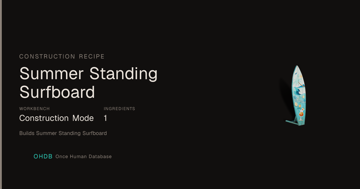 Summer Standing Surfboard
