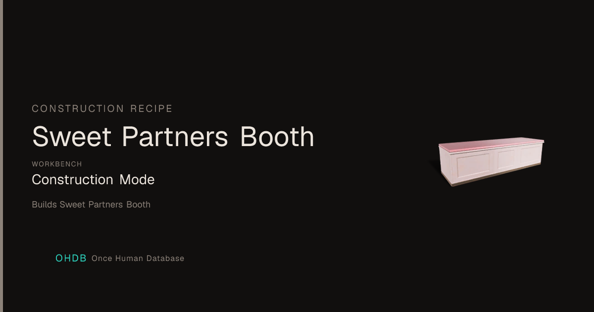 Sweet Partners Booth