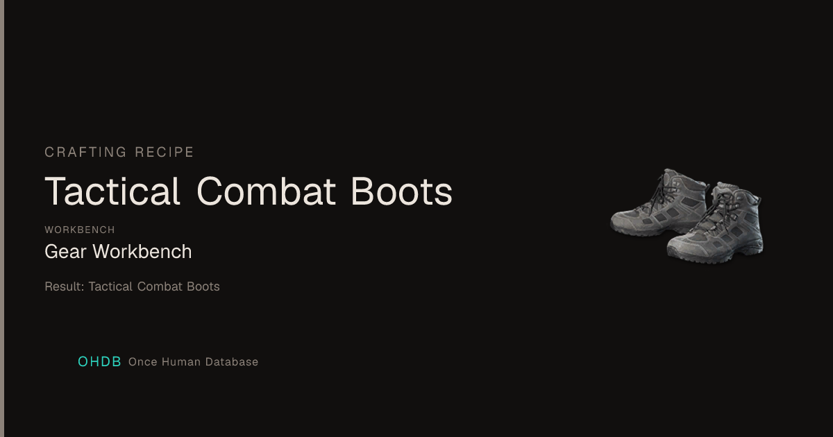 Tactical Combat Boots