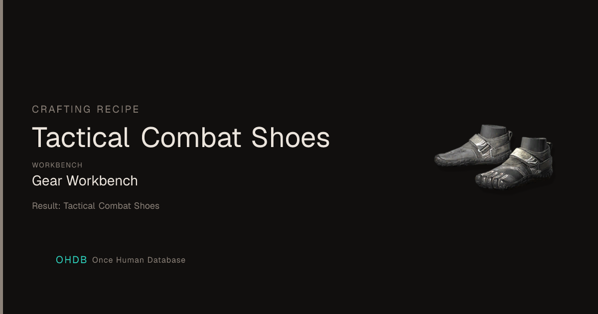 Tactical Combat Shoes