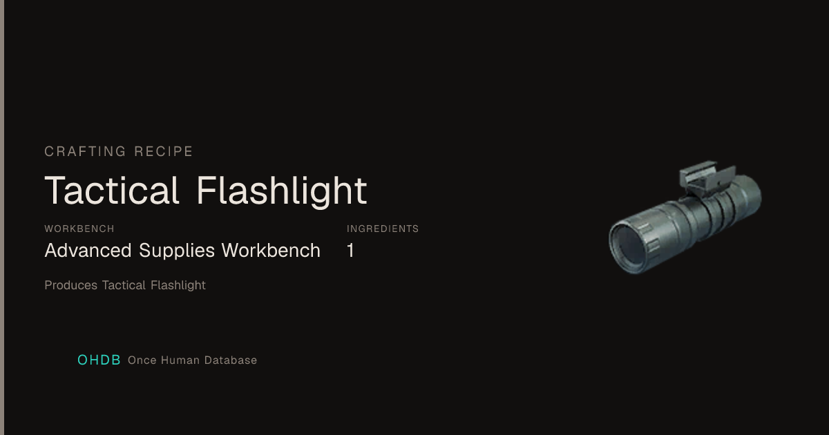 Tactical Flashlight