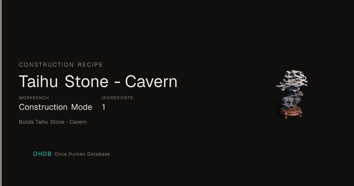 Taihu Stone - Cavern