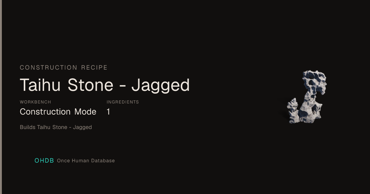 Taihu Stone - Jagged