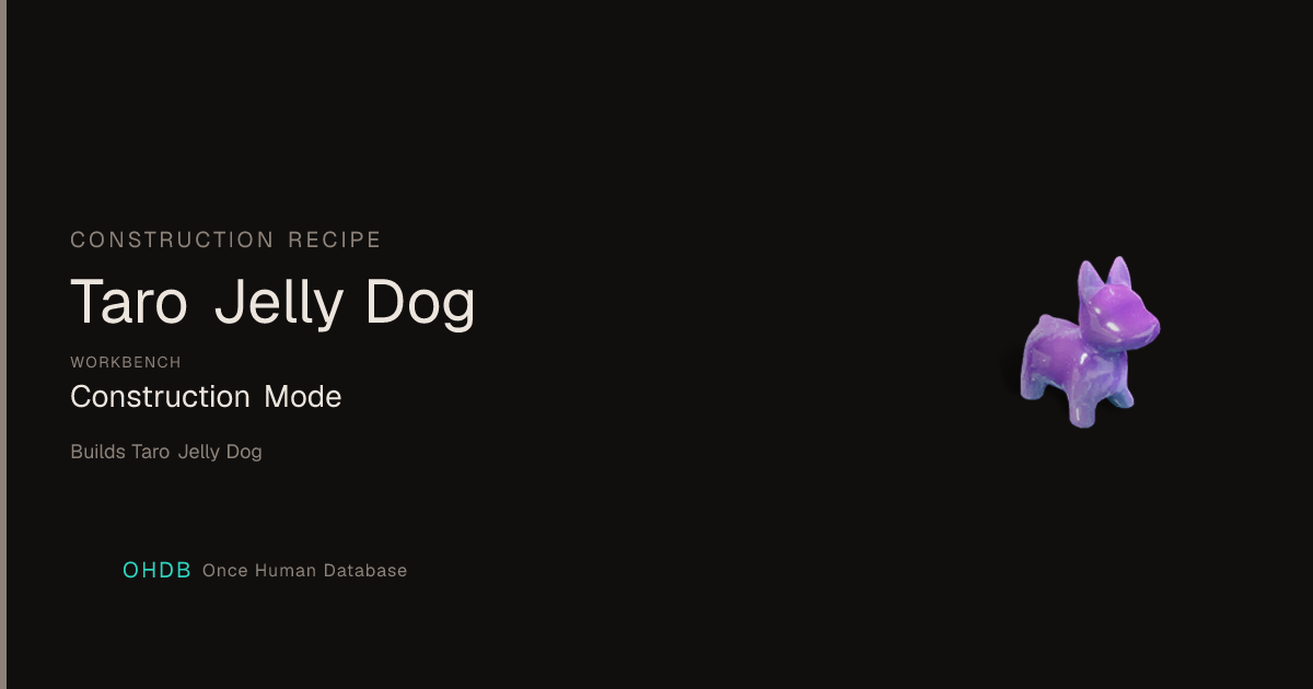 Taro Jelly Dog