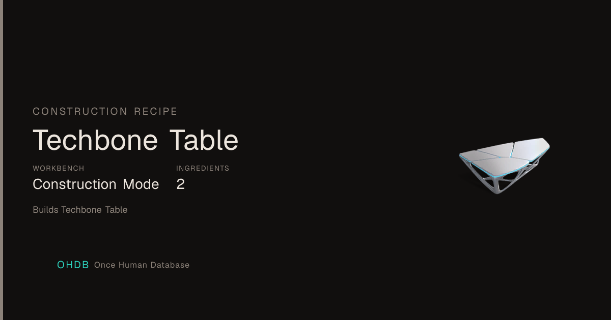 Techbone Table