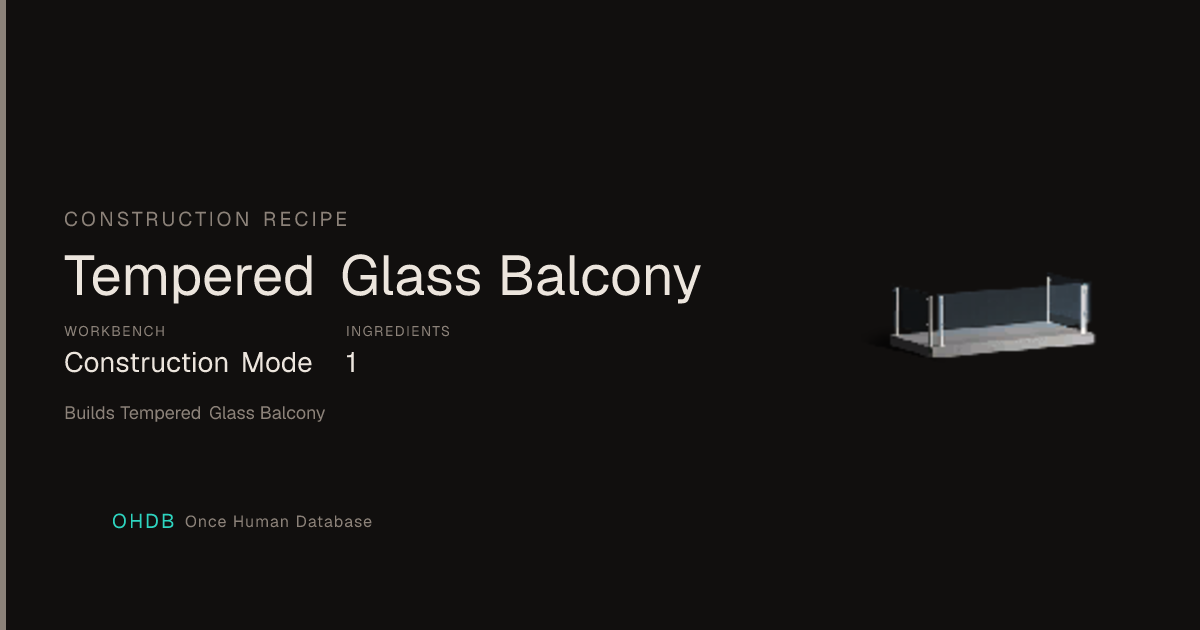 Tempered Glass Balcony