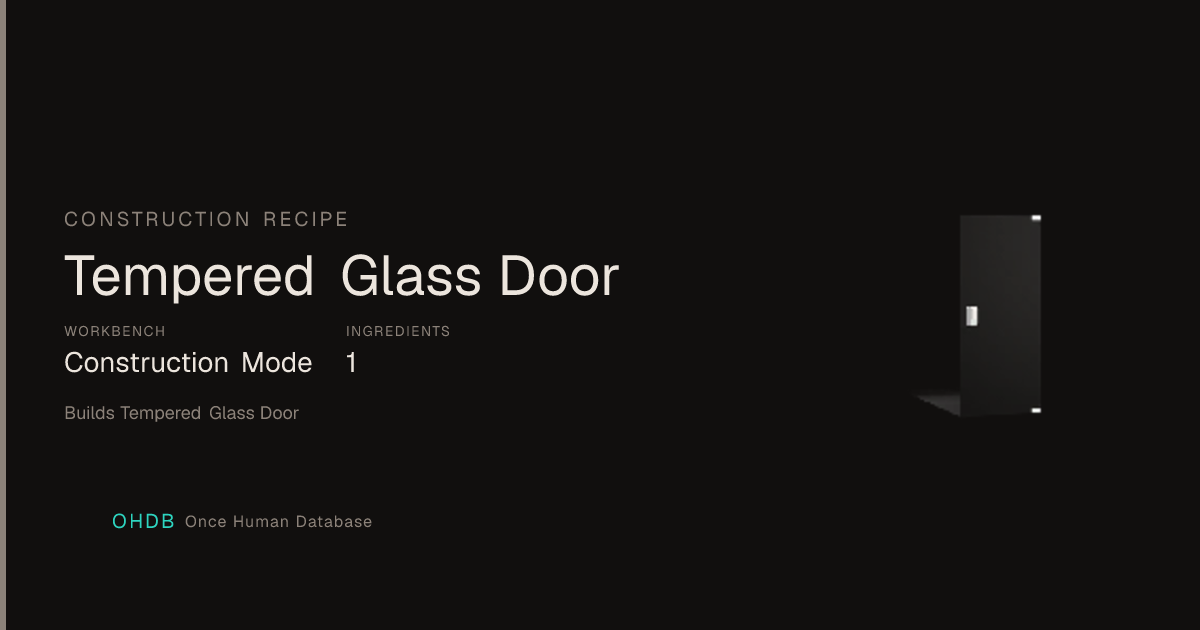 Tempered Glass Door