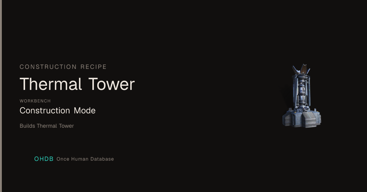 Thermal Tower