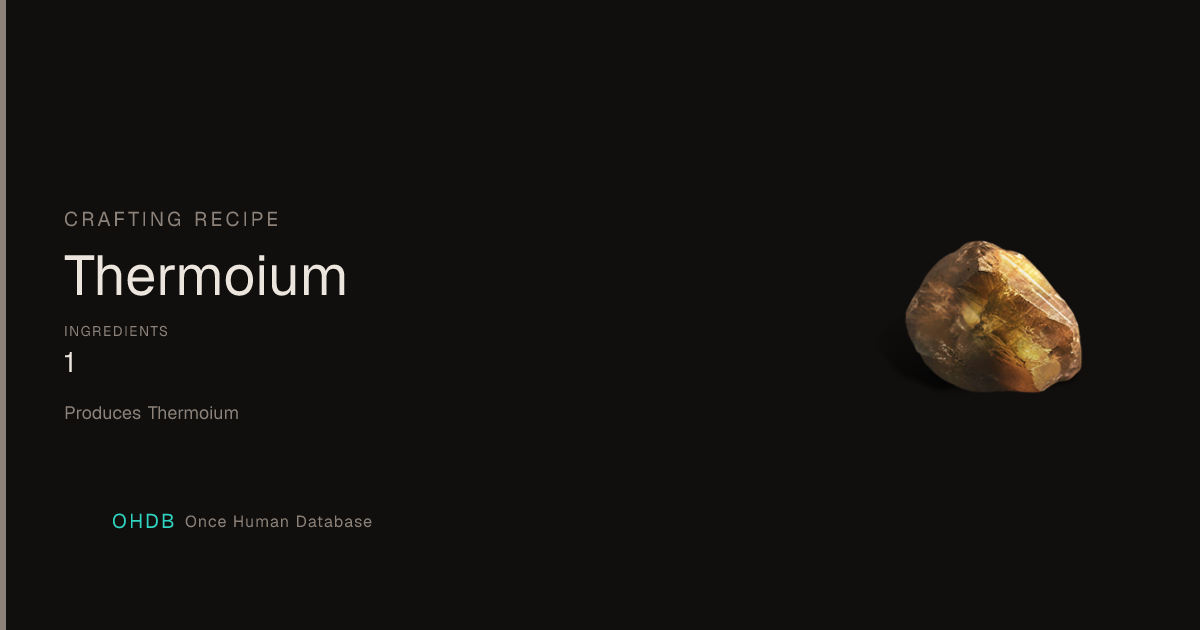 Thermoium