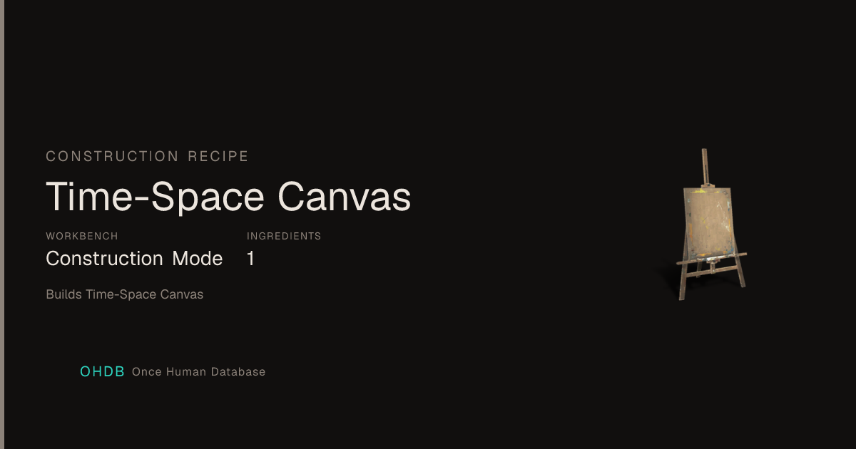 Time-Space Canvas