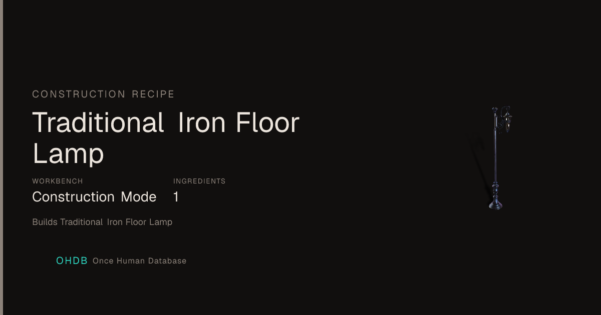 Traditional Iron Floor Lamp