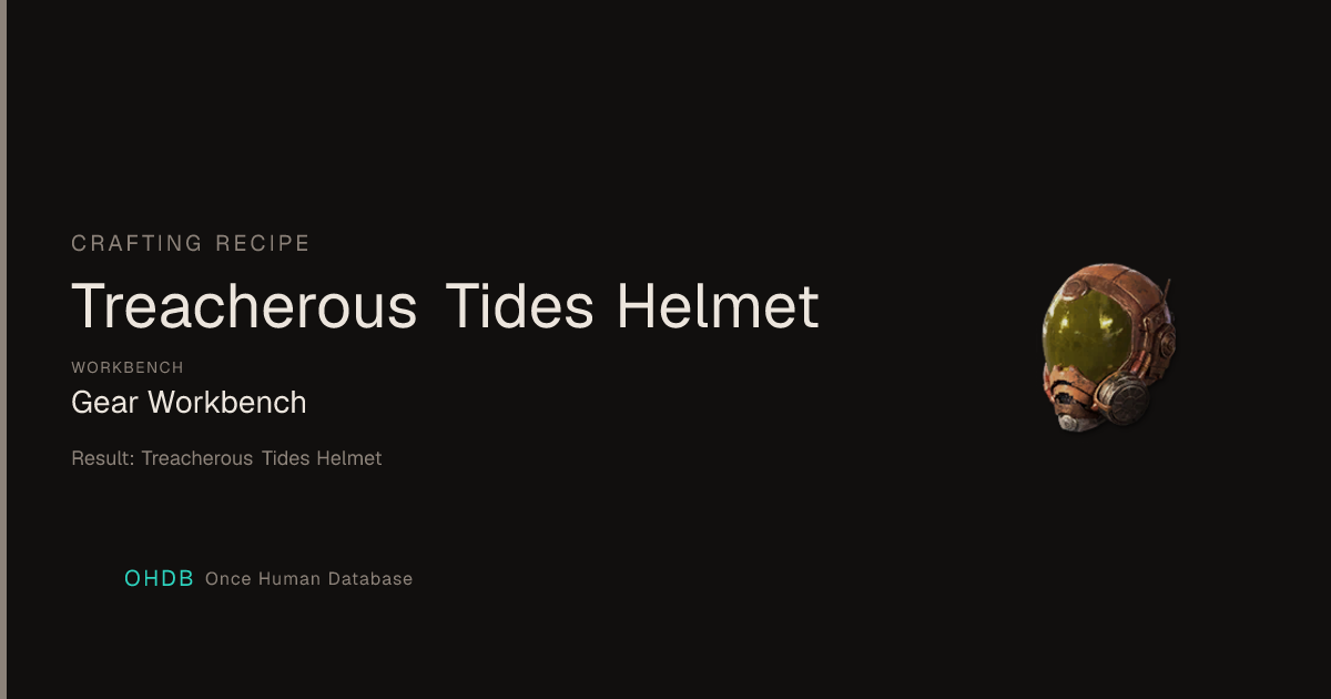 Treacherous Tides Helmet