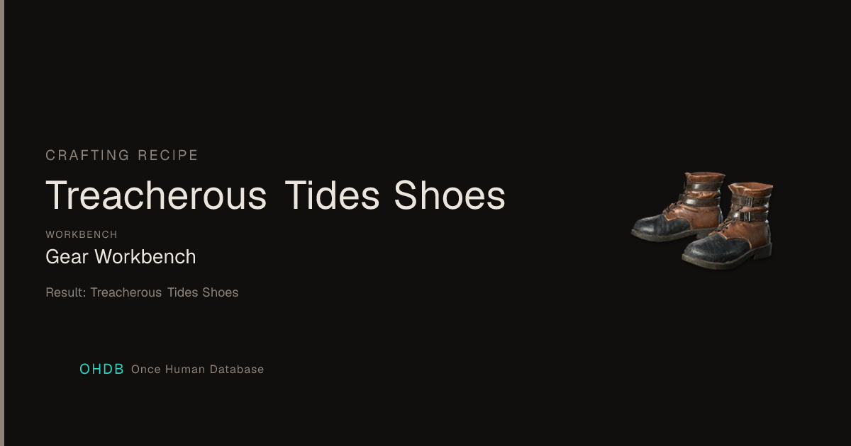Treacherous Tides Shoes