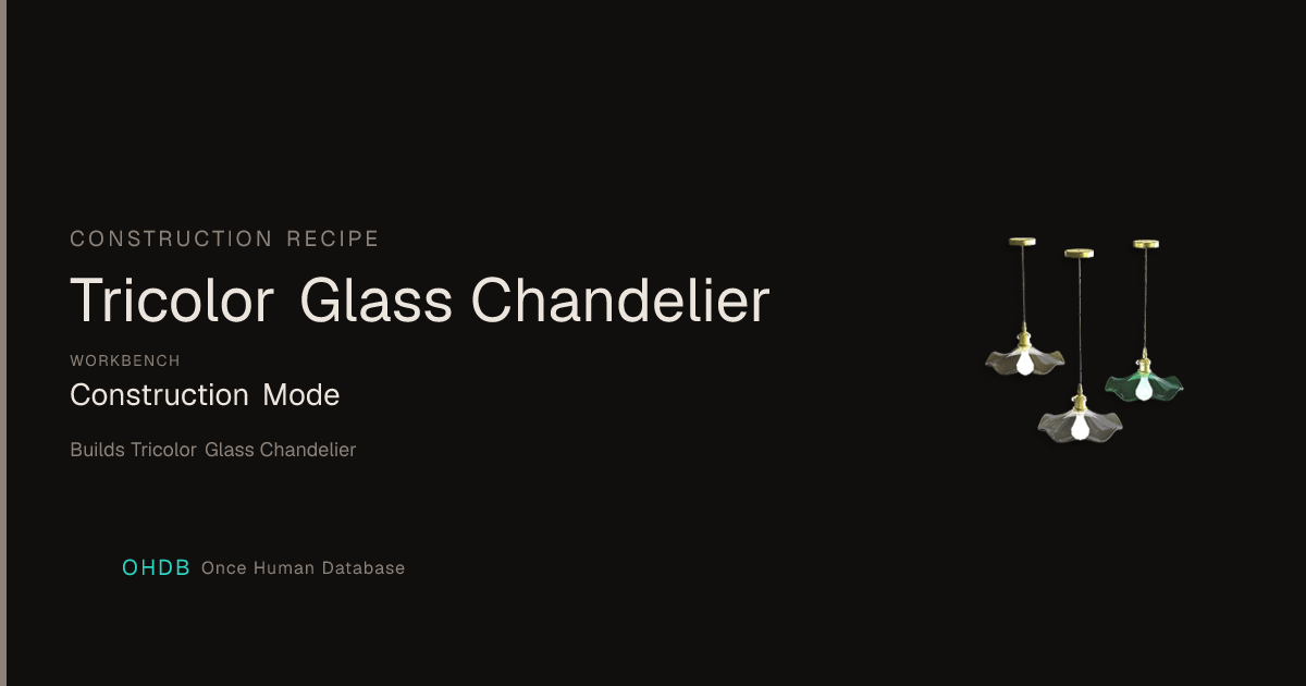 Tricolor Glass Chandelier