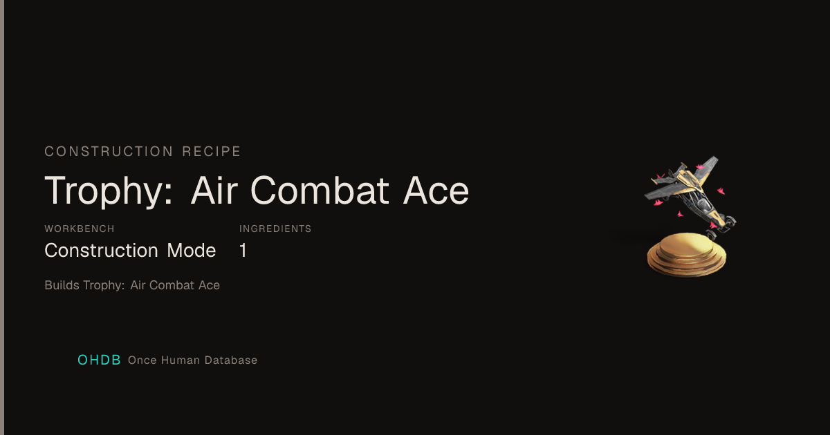 Trophy: Ace of the Skies