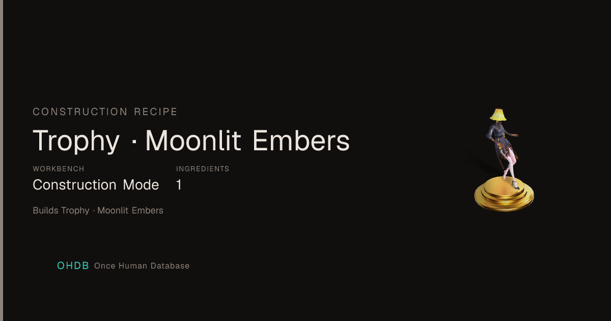 Trophy · Moonlit Embers