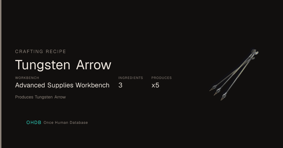 Tungsten Arrow