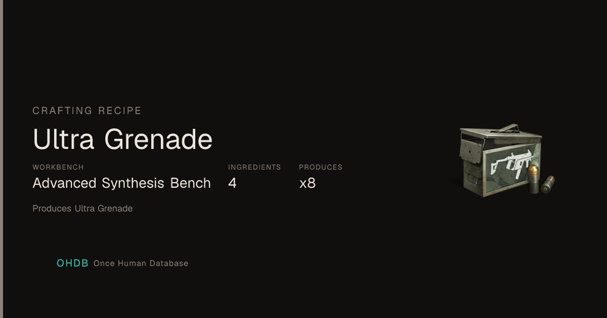Ultra Grenade
