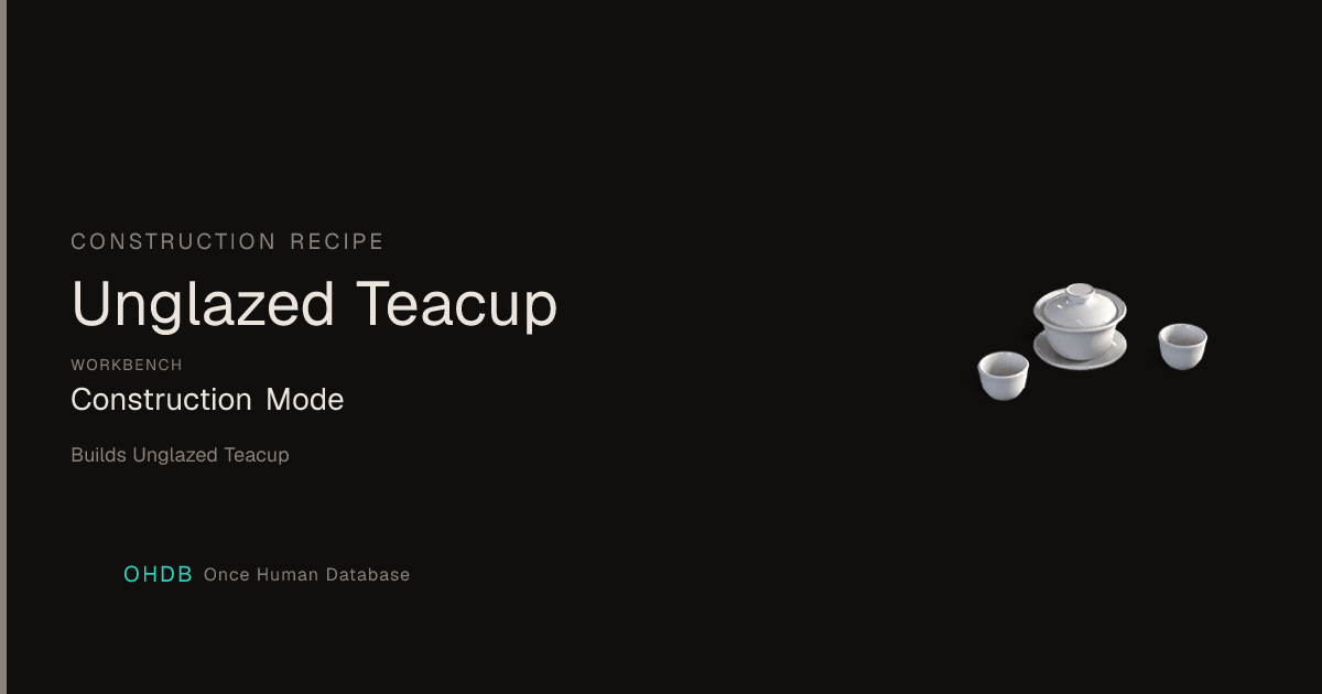Unglazed Teacup