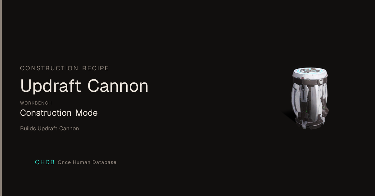 Updraft Cannon