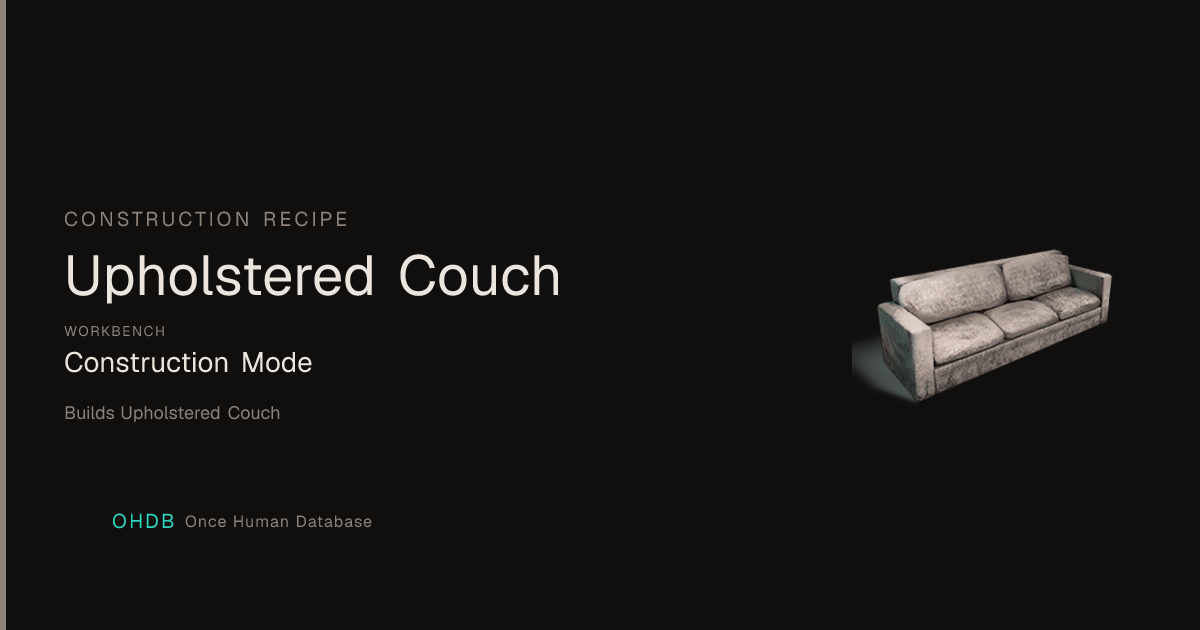 Upholstered Couch