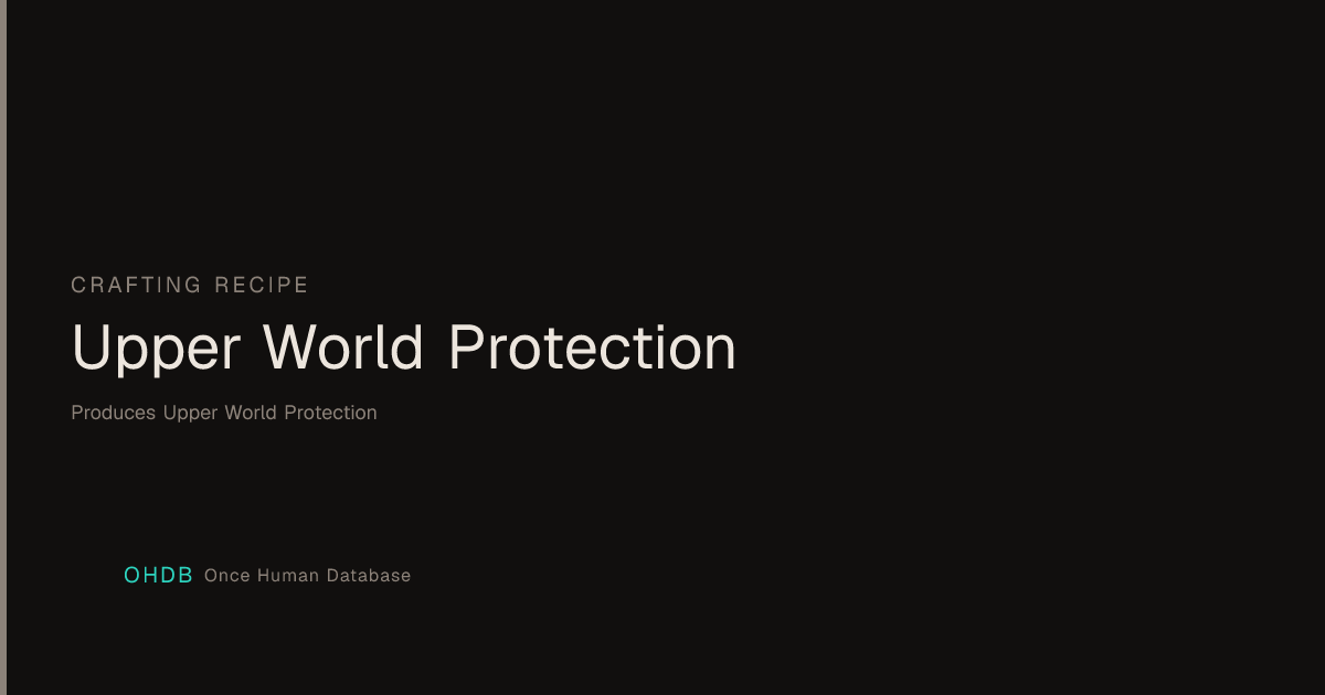 Upper World Protection