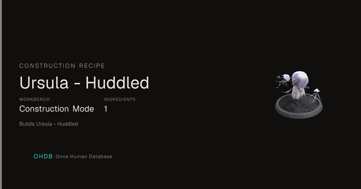 Ursula - Huddled