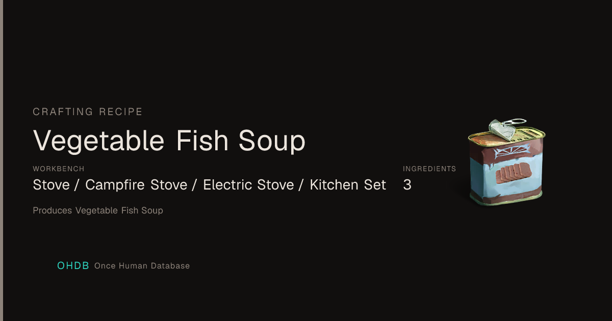 Vegetable Fish Soup