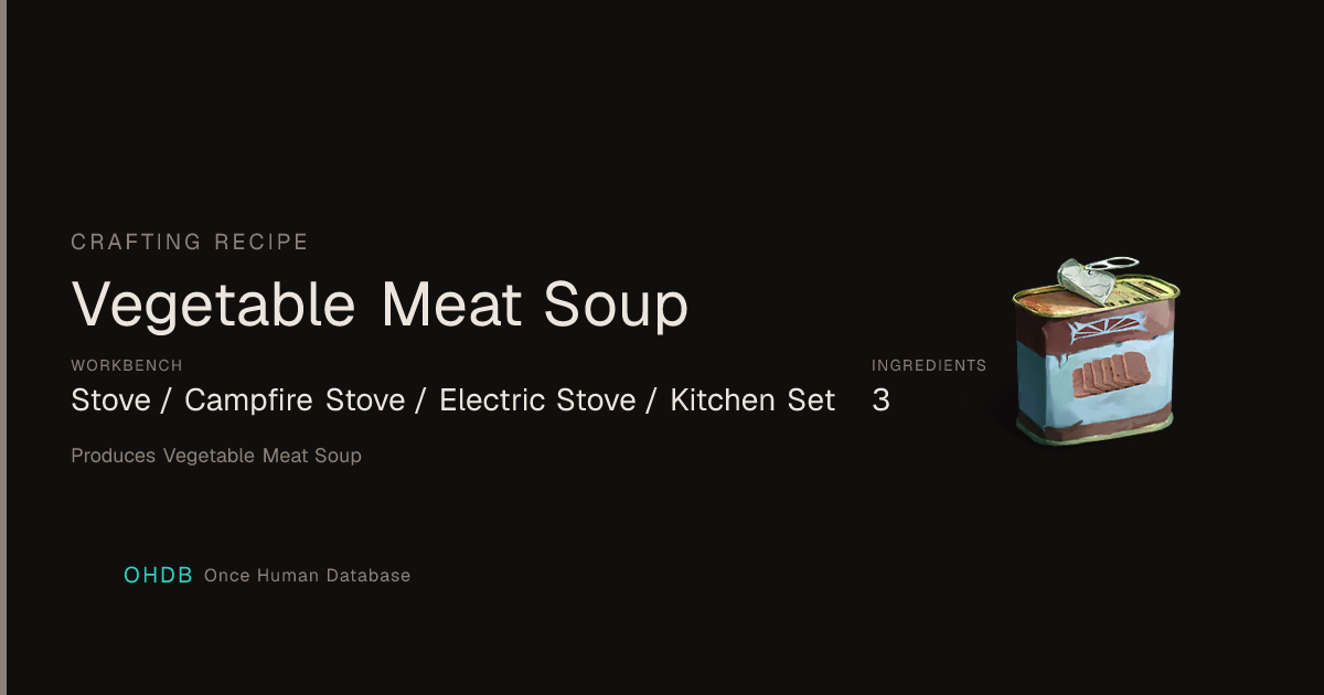 Vegetable Meat Soup