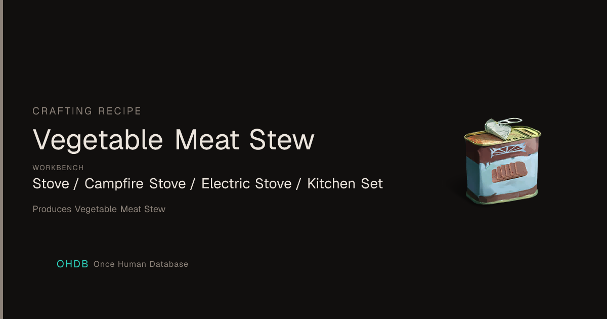 Vegetable Meat Stew