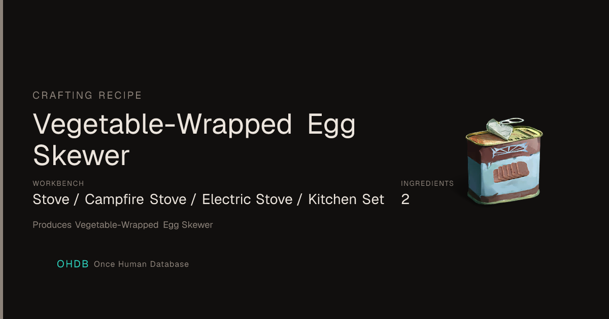 Vegetable-Wrapped Egg Skewer