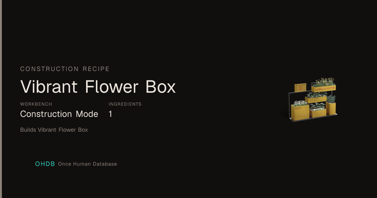 Vibrant Flower Box