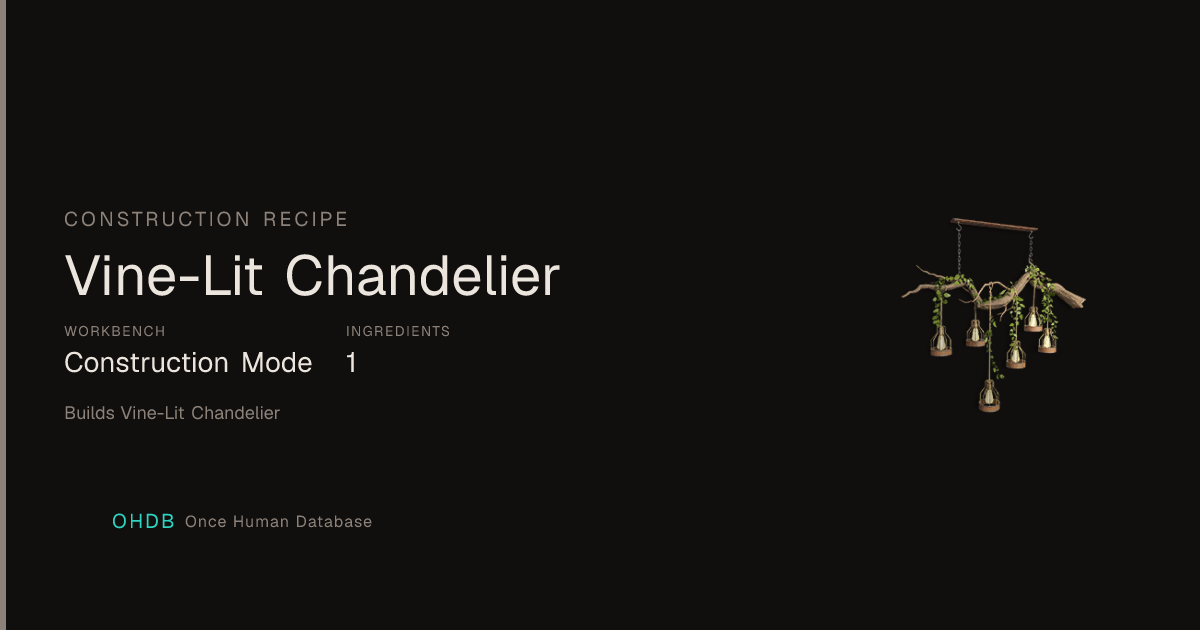 Vine-Lit Chandelier