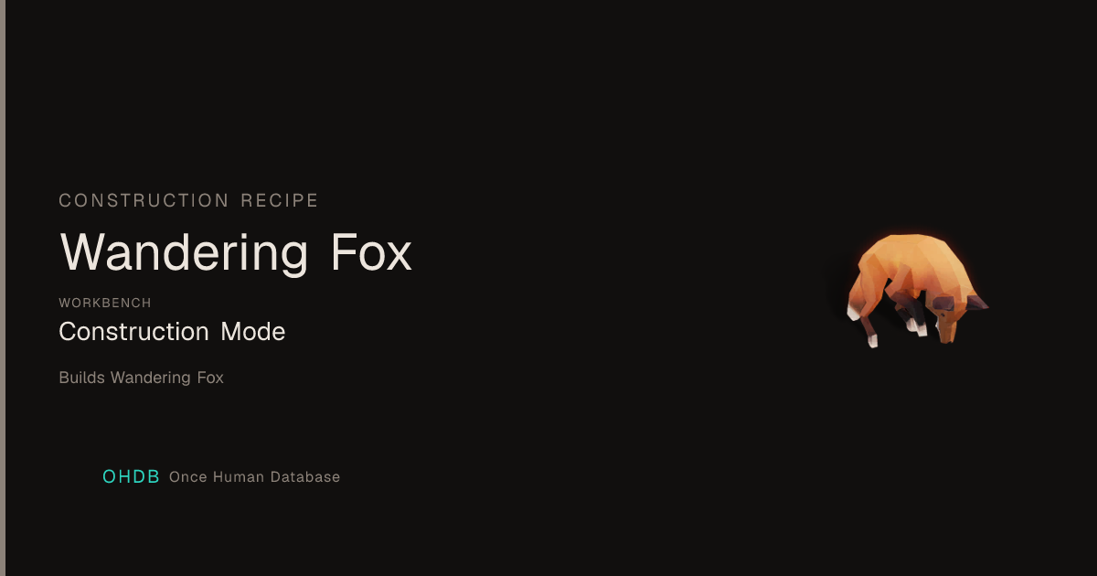 Wandering Fox