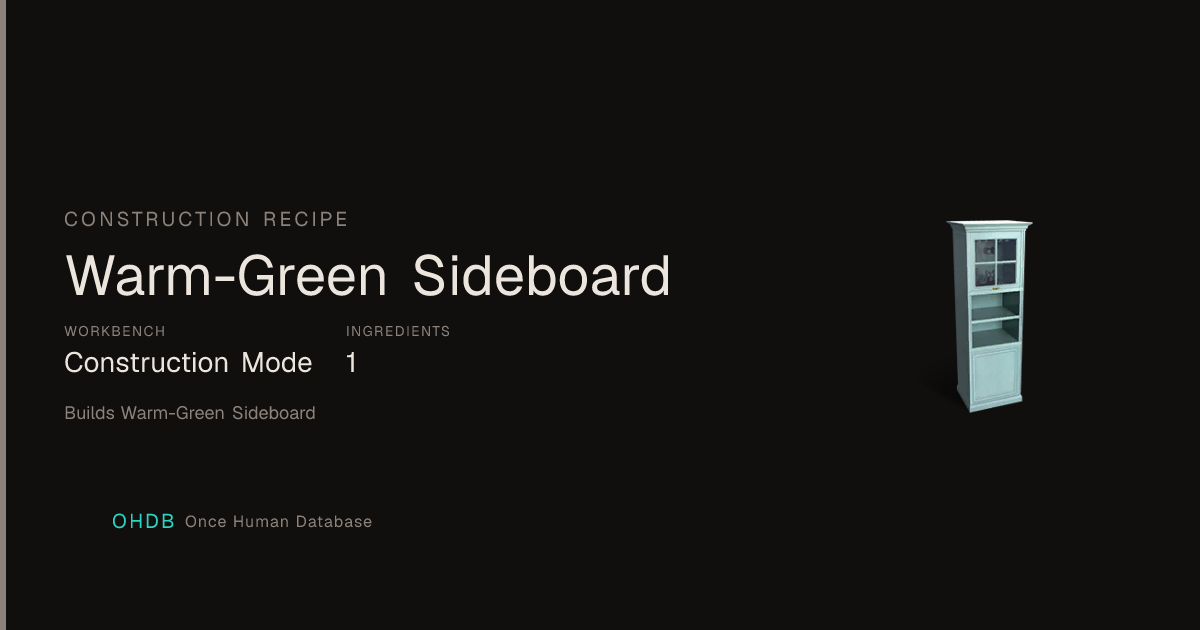Warm-Green Sideboard