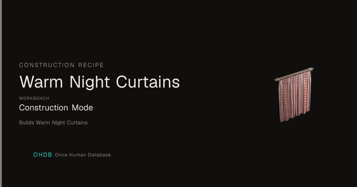 Warm Night Curtains