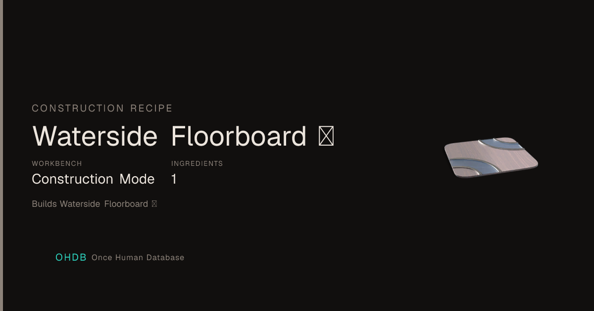 Waterside Floorboard Ⅰ