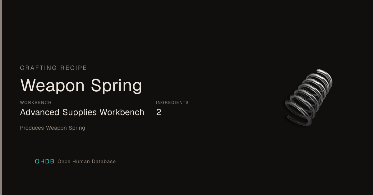 Weapon Spring