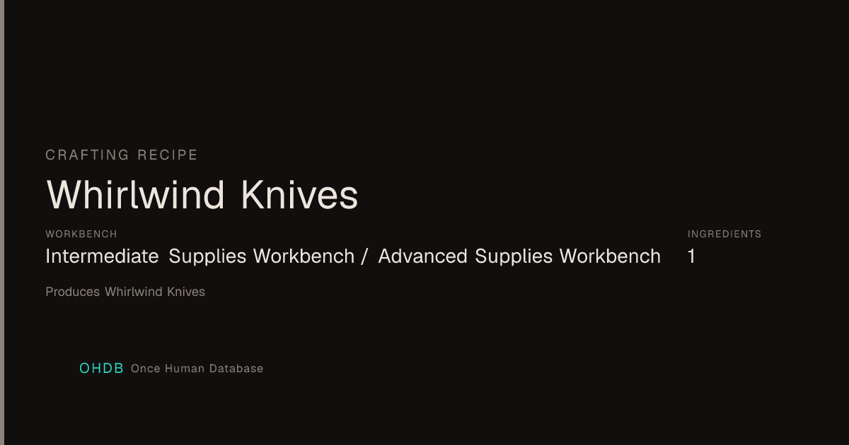 Whirlwind Knives