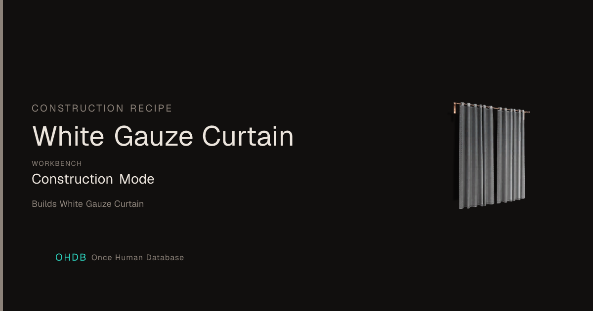 White Gauze Curtain