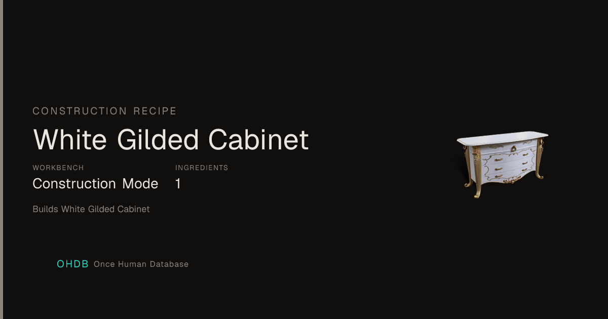 White Gilded Cabinet